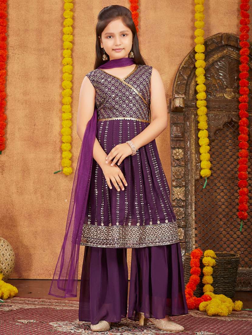 girls top and bottom ethnic wear sets