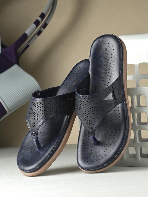 navy blue slip on sandal - 21350197 - Standard Image - 0