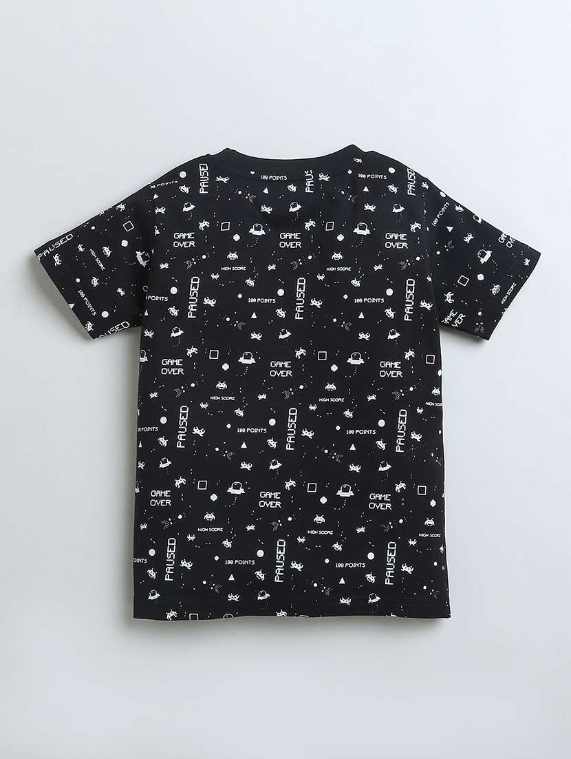 boys round neck printed set of 2 t-shirt - 21350381 -  Standard Image - 2