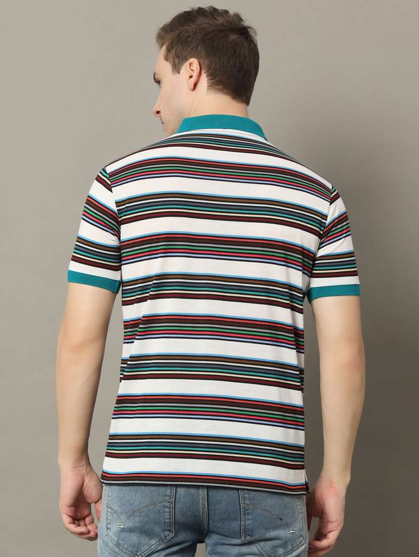 men striped polo t-shirt - 21350390 -  Standard Image - 2
