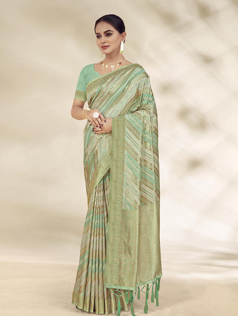 women self design banarasi saree with blouse - 21350452 -  Zoom Image - 0