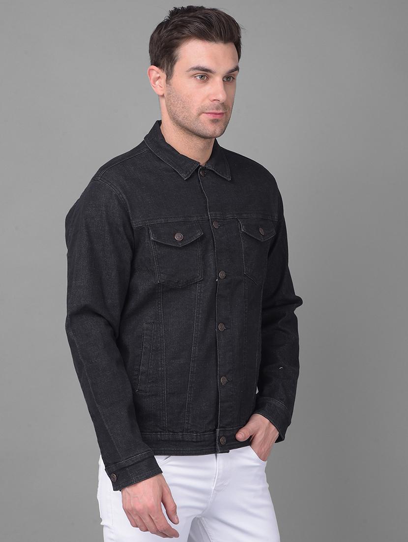 men long sleeved denim casual jacket - 21351136 - Standard Image - 2