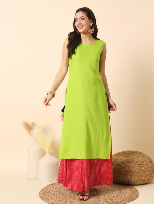women solid straight kurta - 21351181 -  Standard Image - 0