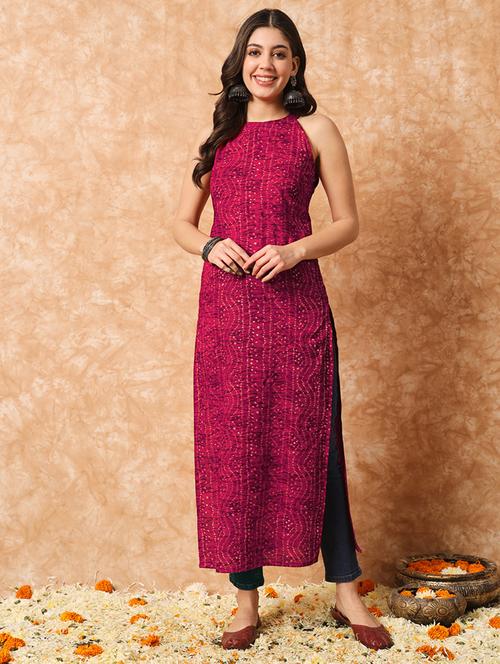 women printed straight kurta - 21351184 -  Standard Image - 0
