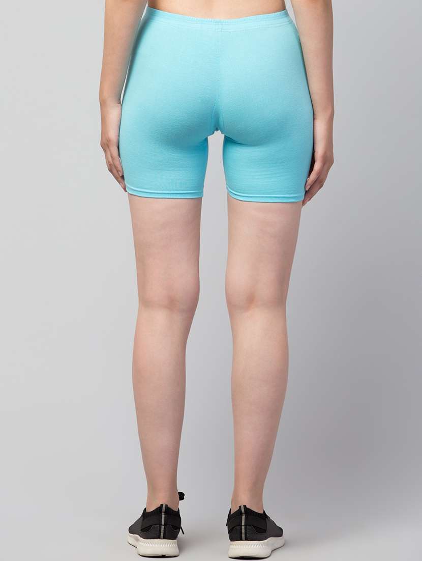 women's solid mid rise active wear shorts - 21352561 -  Standard Image - 2