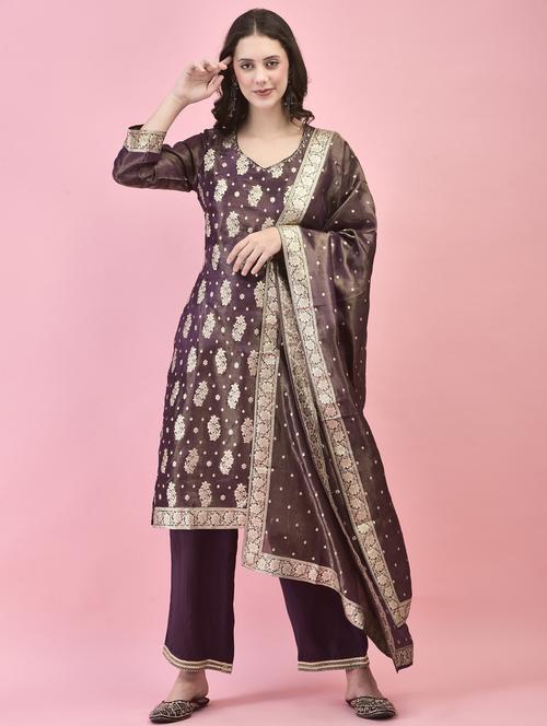 women kurta pant set with dupatta - 21353592 - Standard Image - 0