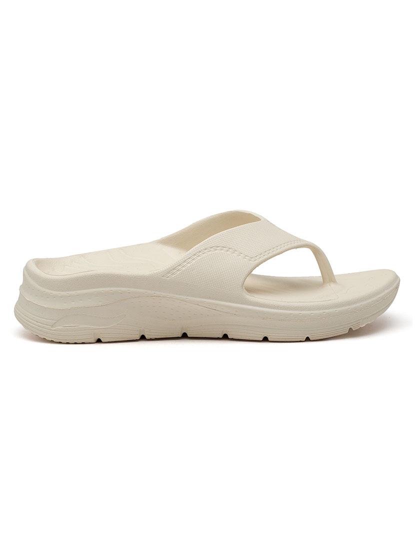 off white pvc flip flops - 21353758 - Standard Image - 2