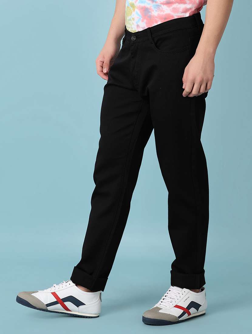men mid rise solid chinos - 21353848 -  Standard Image - 2