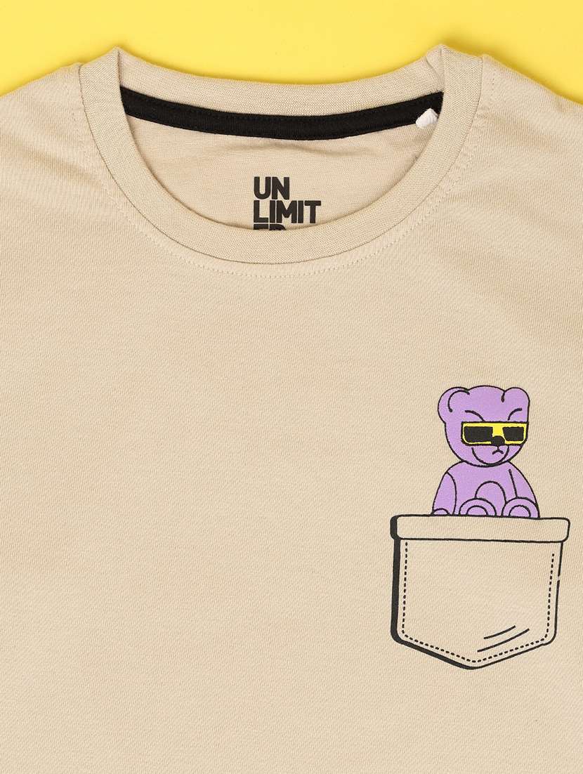 boys placement print eound neck t-shirt - 21353850 -  Standard Image - 2