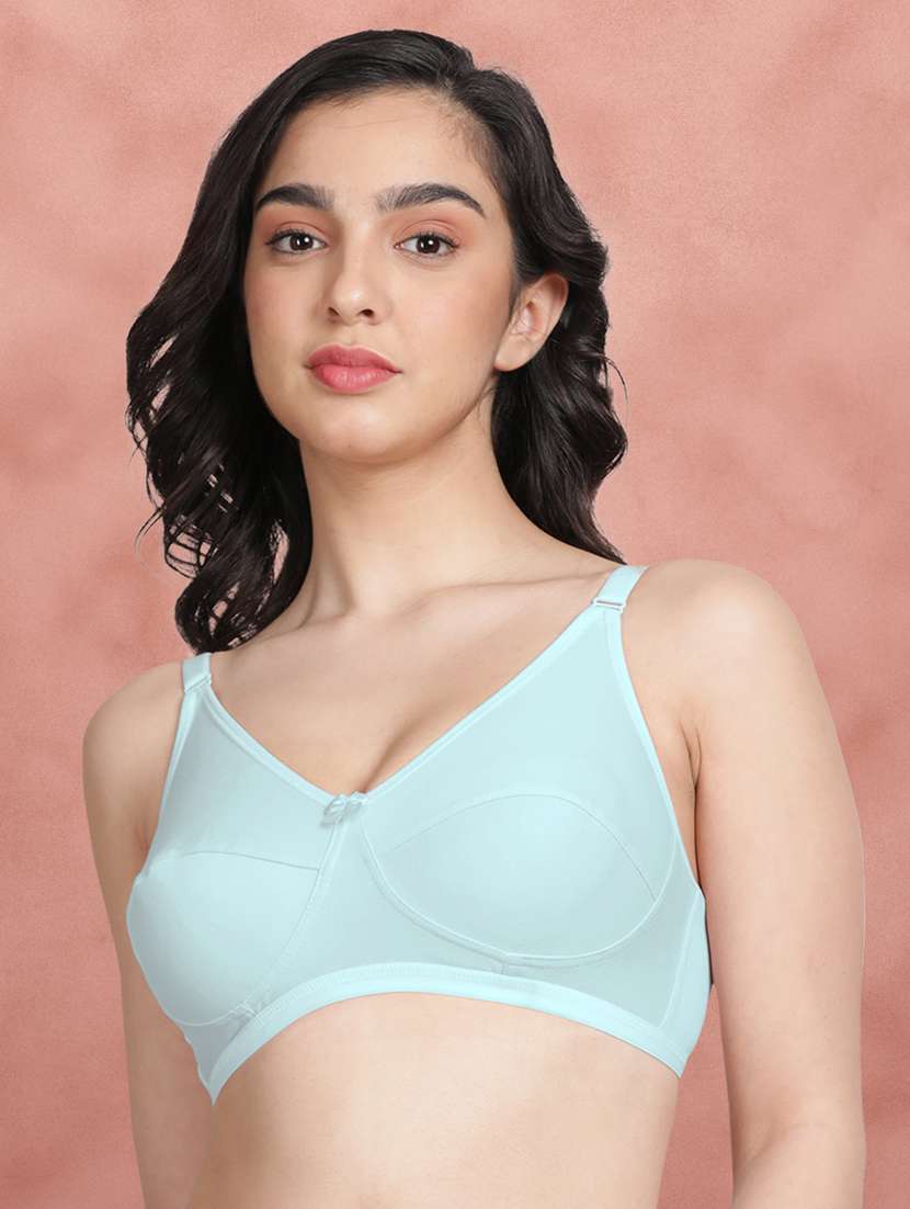 women pack of 2 solid regular bra - 21354478 -  Standard Image - 2