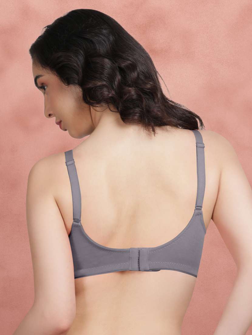 grey poly spandex regular bra - 21354484 - Standard Image - 2