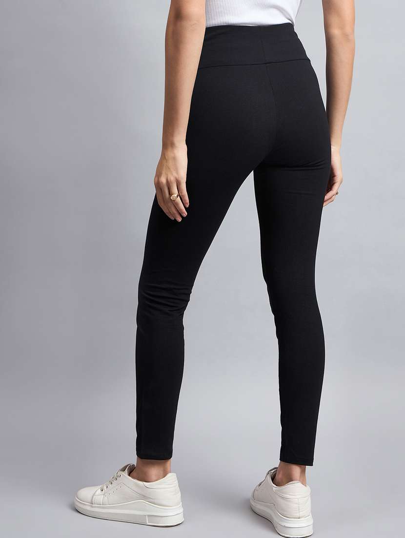 women solid mid rise legging - 21354630 -  Standard Image - 2