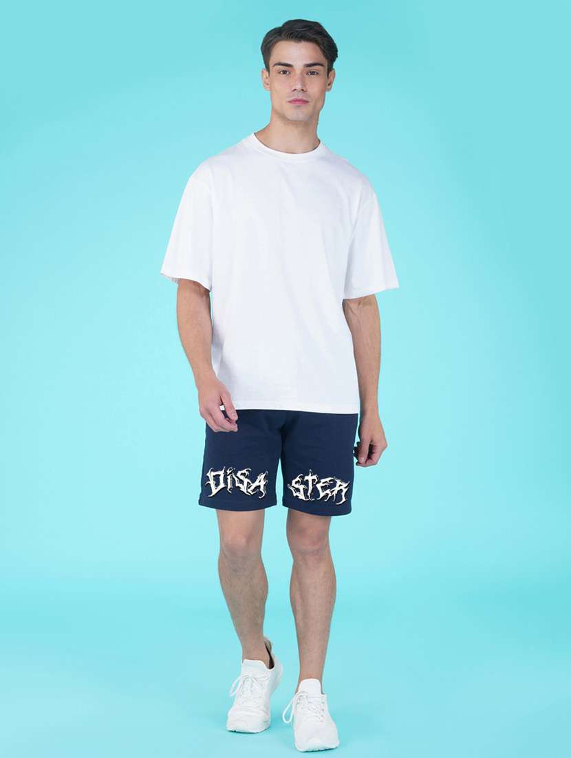 men placement print cotton blend shorts - 21354920 - Standard Image - 2