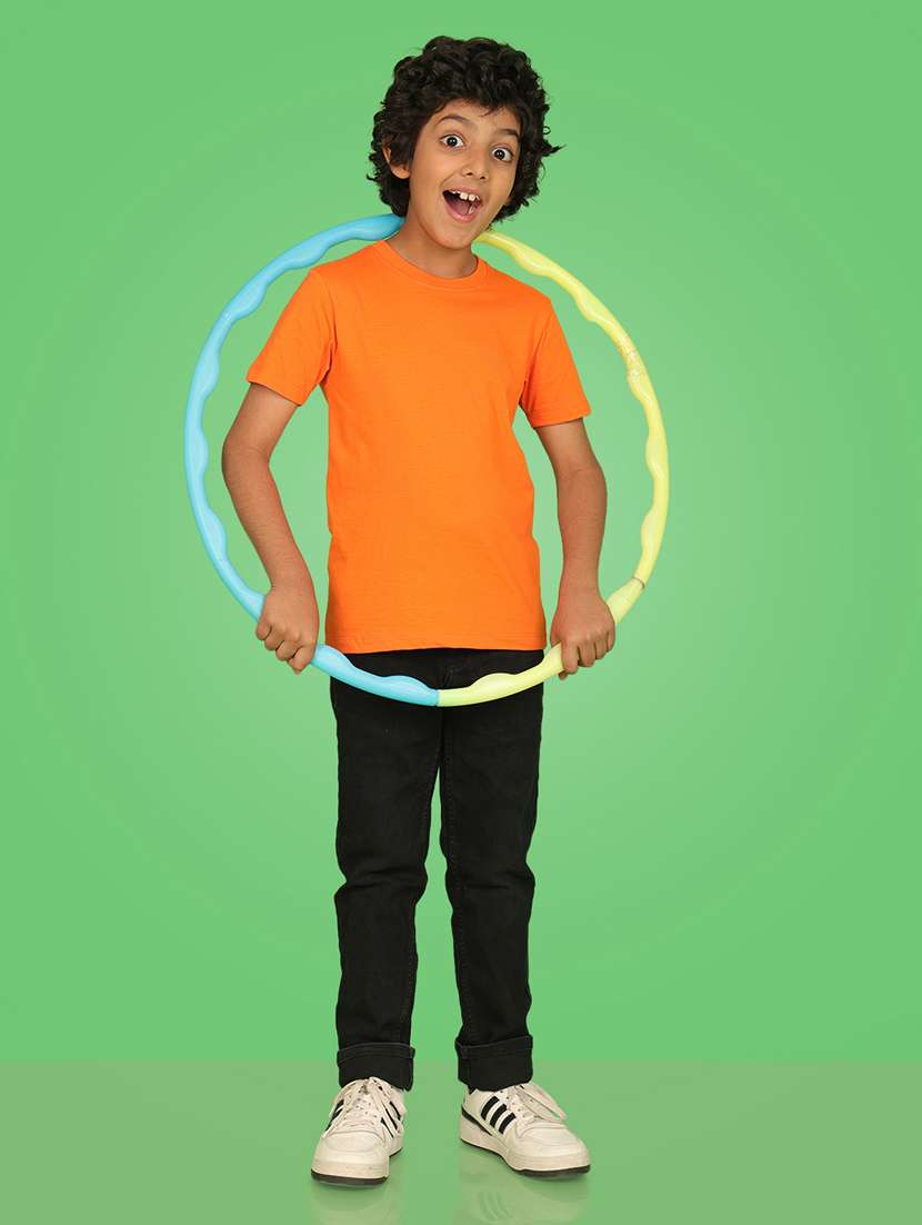 boys solid round neck t-shirt - 21354995 -  Standard Image - 2