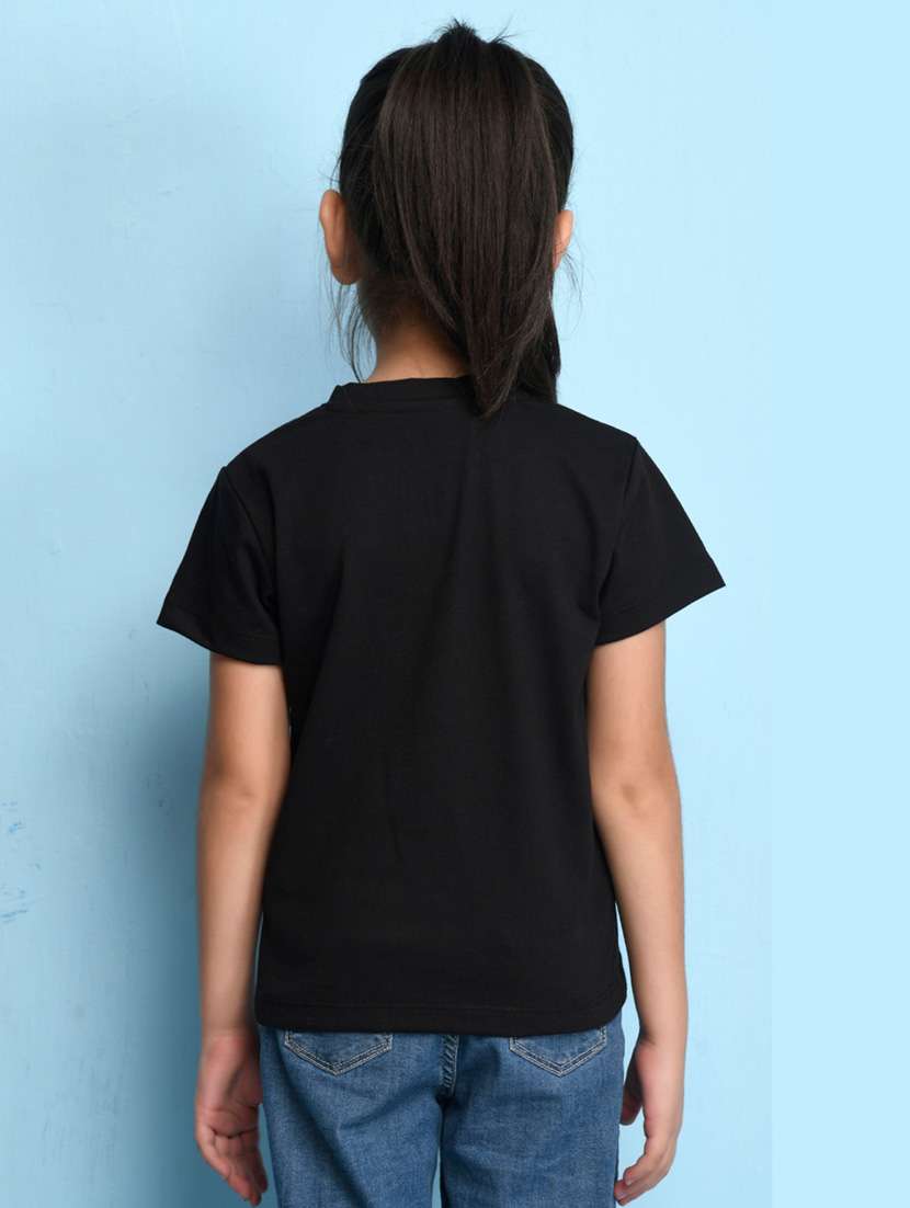 girl front printed multi colored tee combo - 21355084 - Standard Image - 2