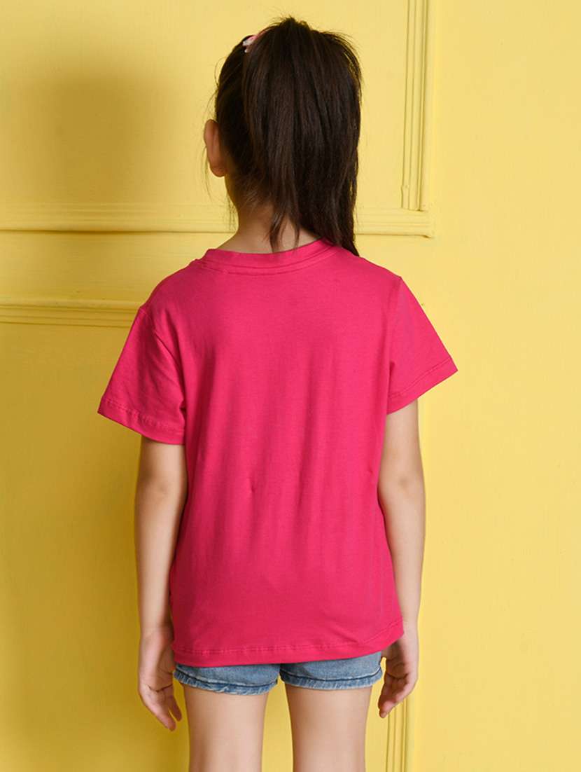 girl front printed multi colored tee combo - 21355085 - Standard Image - 2