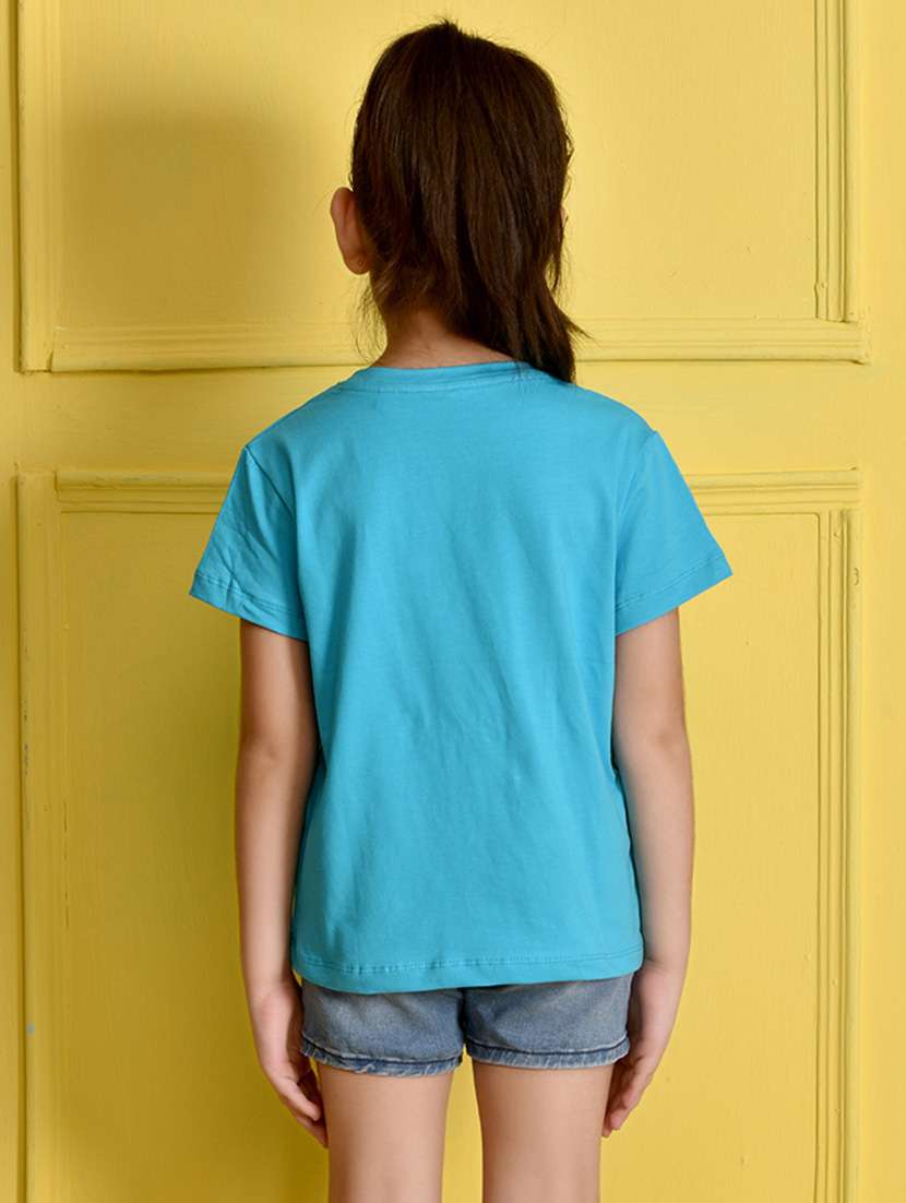 girl front printed multi colored tee combo - 21355087 - Standard Image - 2