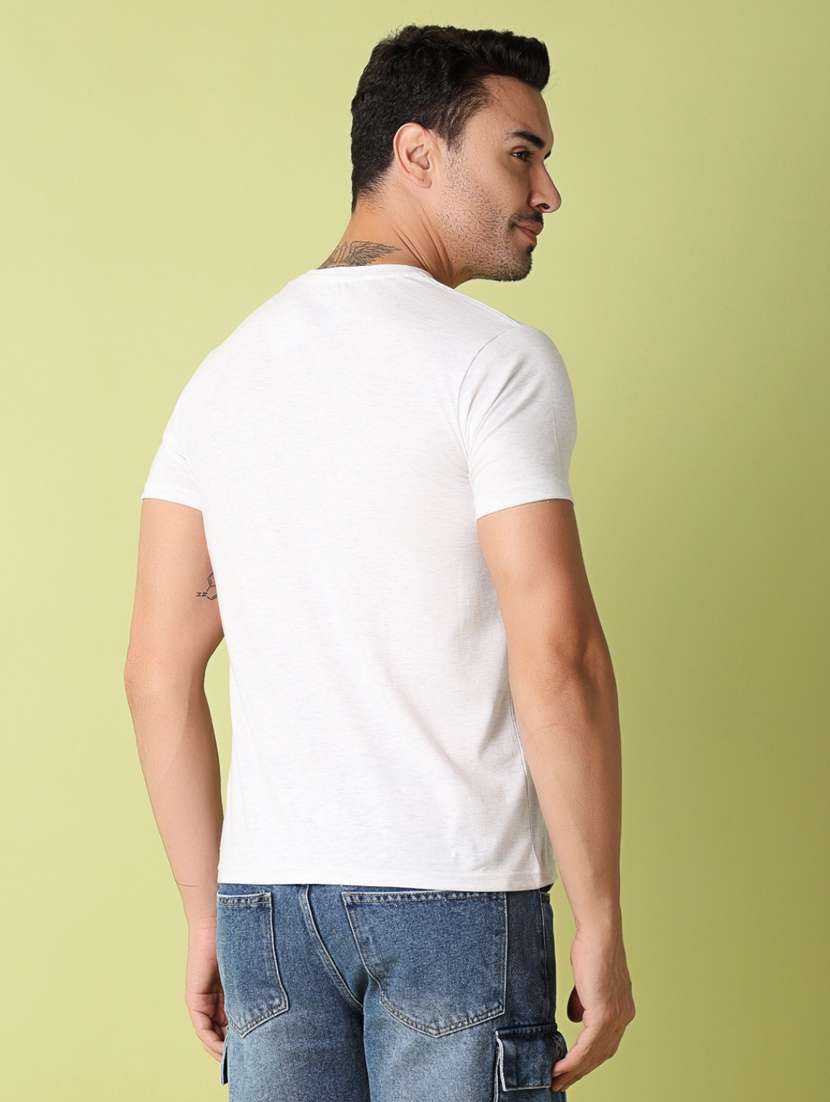 men front print short sleeve t-shirt - 21355506 -  Standard Image - 2