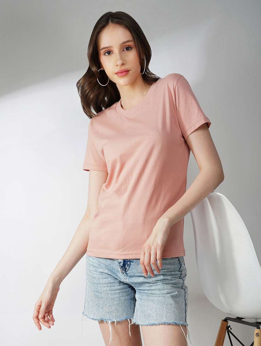 women soid short sleeves t-shirt