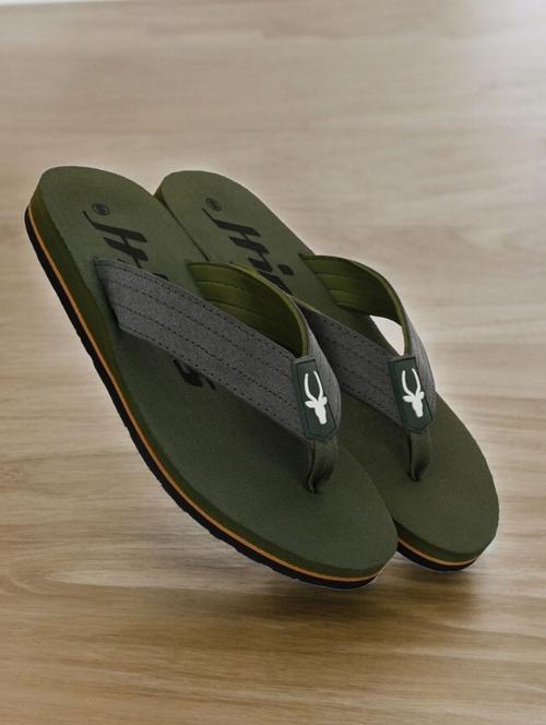 green synthetic toe separator flip flops - 21356028 - Standard Image - 0