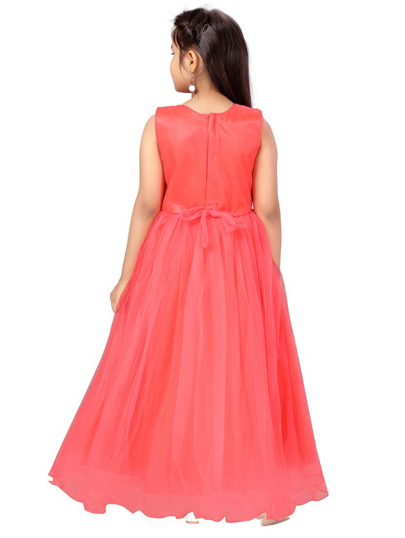 girls round neck party gown - 21356470 -  Standard Image - 2