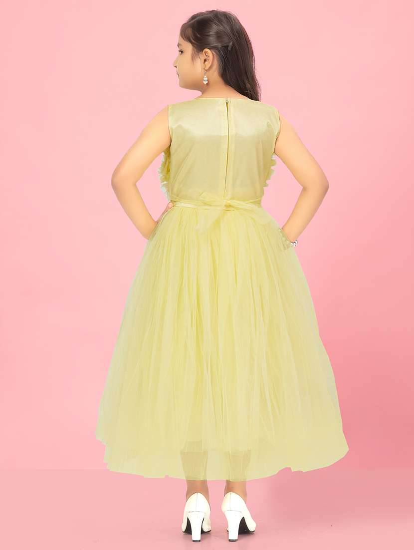girls round neck party gown - 21356488 -  Standard Image - 2
