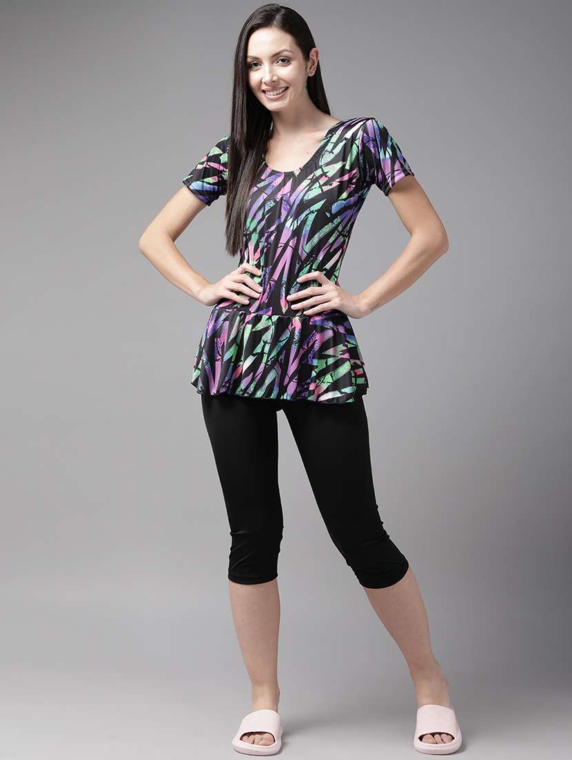 women printed swimwear set