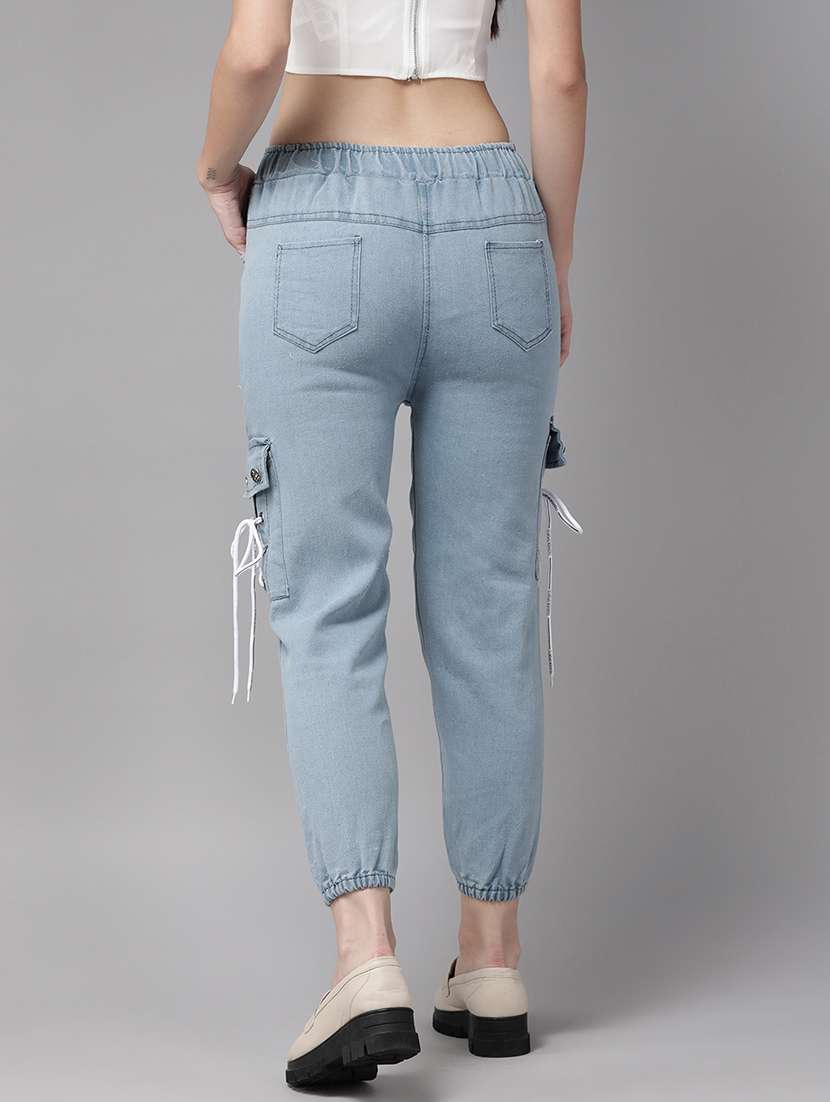 blue denim joggers - 21357328 -  Standard Image - 2