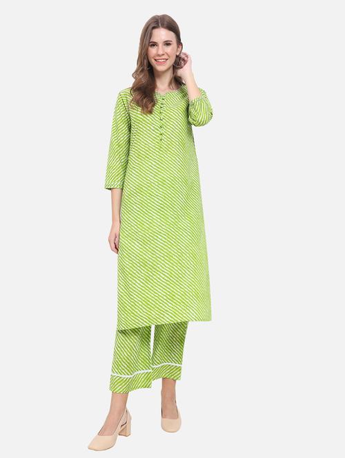 women three quarter sleeves straight kurta - 21357336 - Standard Image - 0