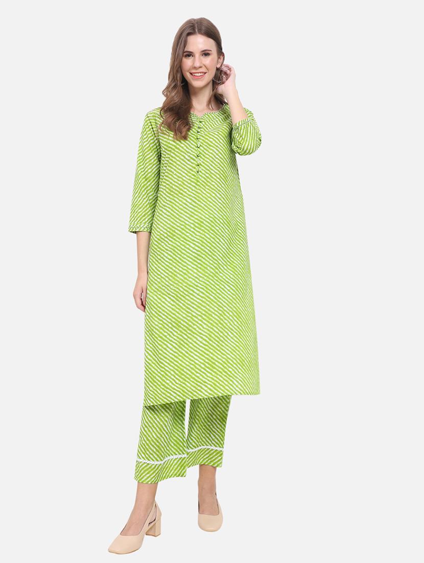 women three quarter sleeves straight kurta - 21357336 - Zoom Image - 0