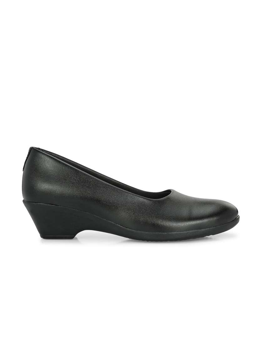 women black slip on formal shoe - 21359311 - Standard Image - 2