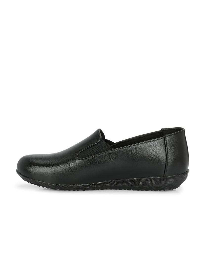 women black slip on formal shoe - 21359312 - Standard Image - 2