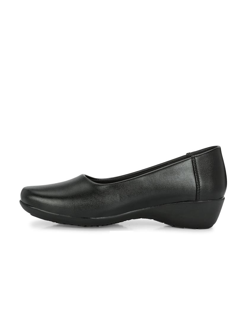 women black slip on formal shoe - 21359313 - Standard Image - 2