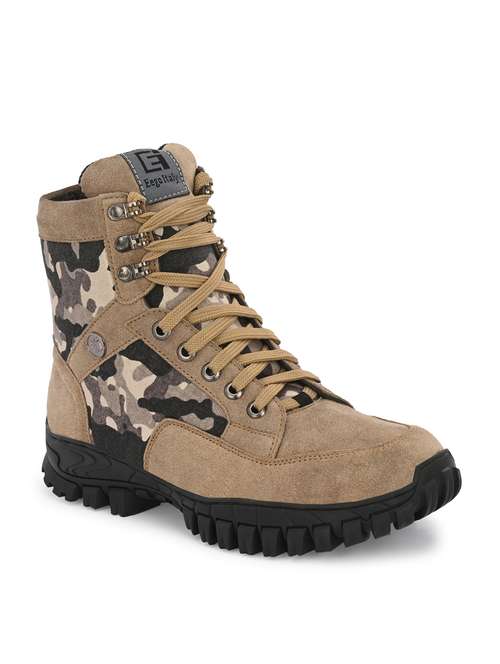 Men Lace Up Trekking Shoes