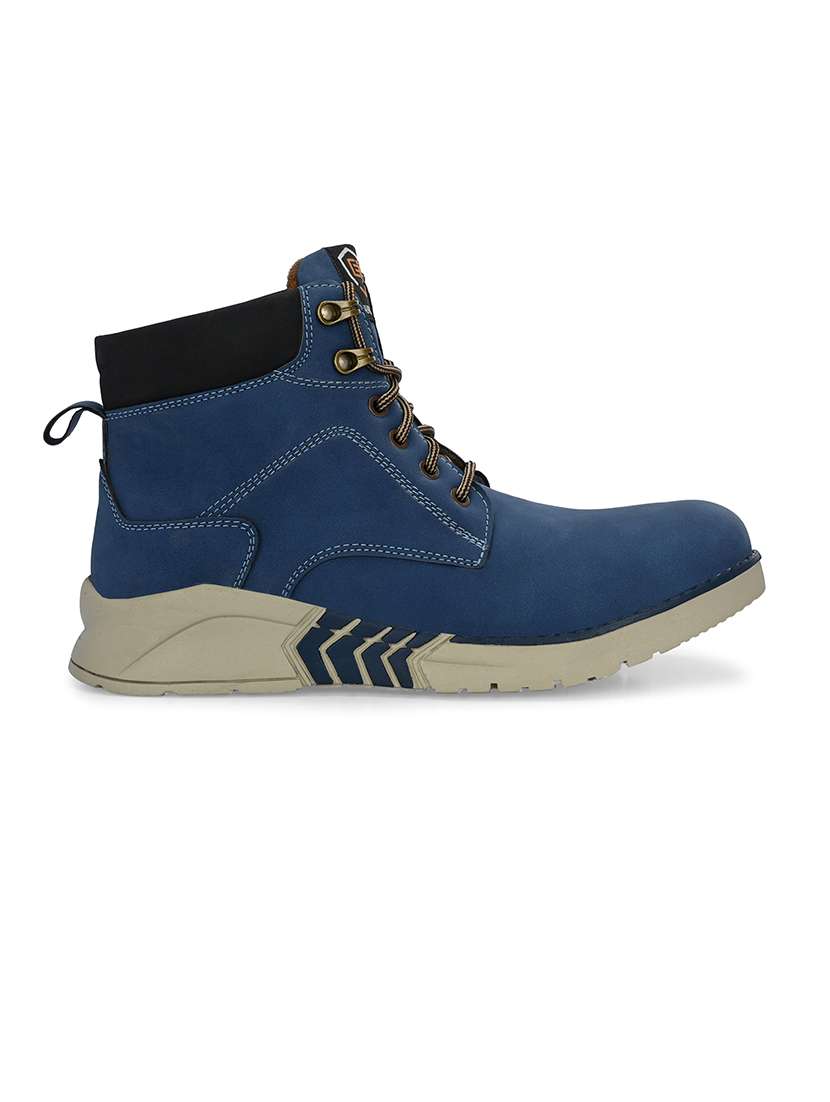 men blue hiking boots - 21359357 - Standard Image - 2