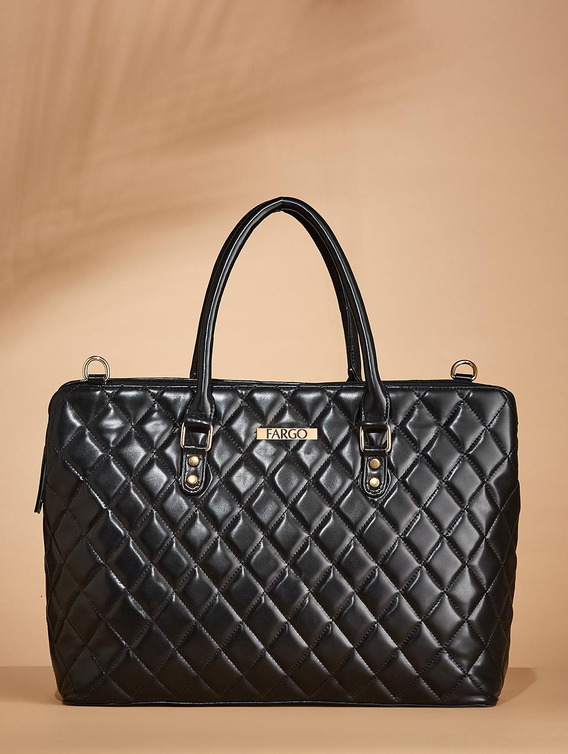 women solid leatherette handbag - 21359411 -  Zoom Image - 0