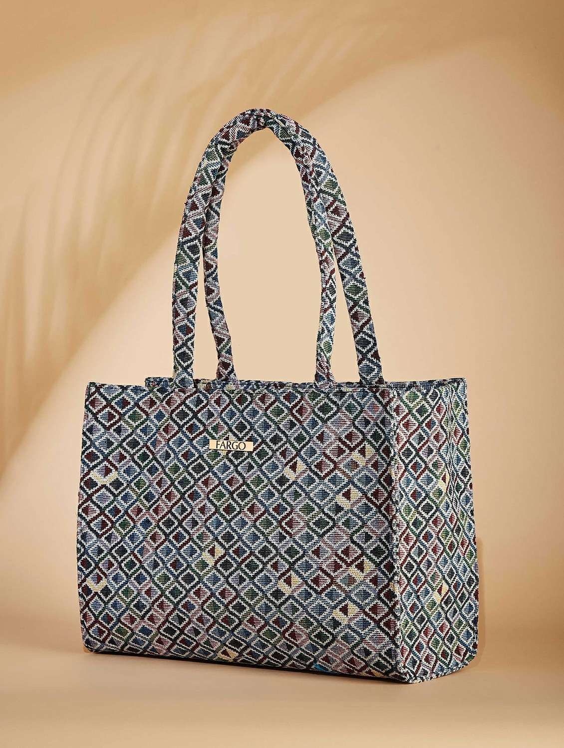 women printed handbag with laptop pocket - 21359421 -  Standard Image - 2