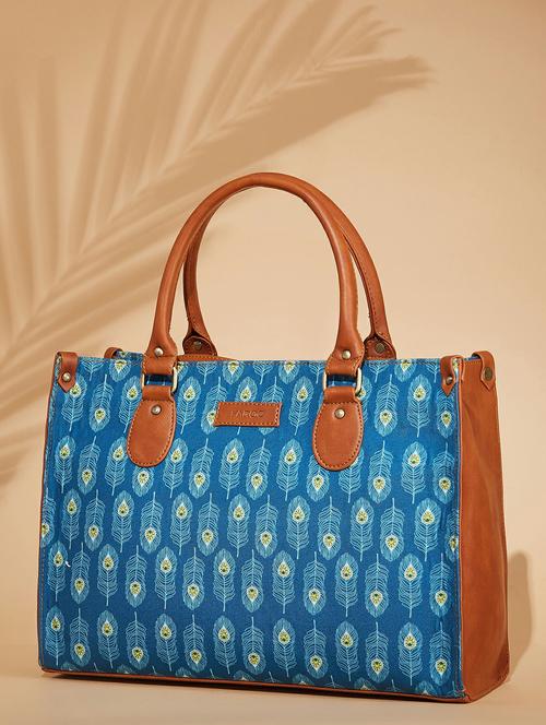 women printed handbag with laptop pocket - 21359433 - Standard Image - 0