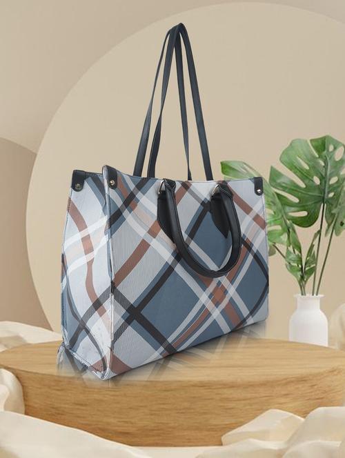 women checkered leatherette (pu) handbag - 21359540 - Standard Image - 0