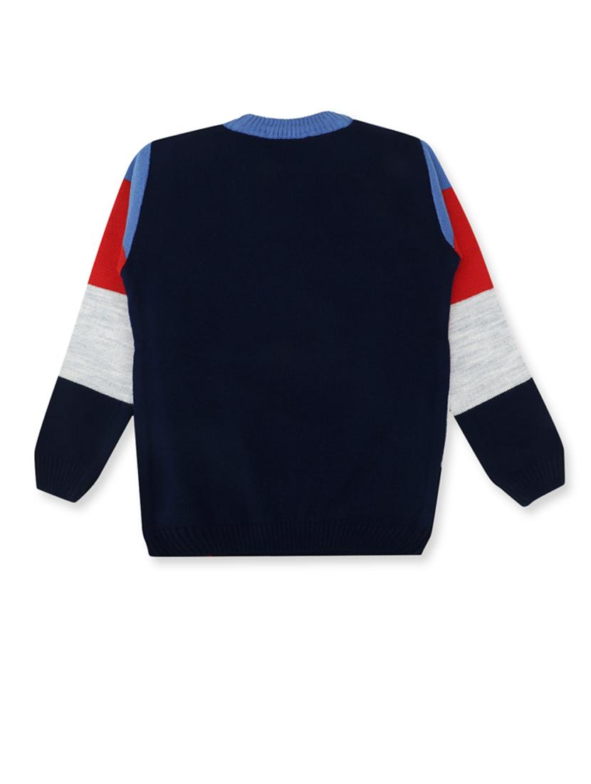 kids long sleeved self design sweater - 21360066 - Standard Image - 2