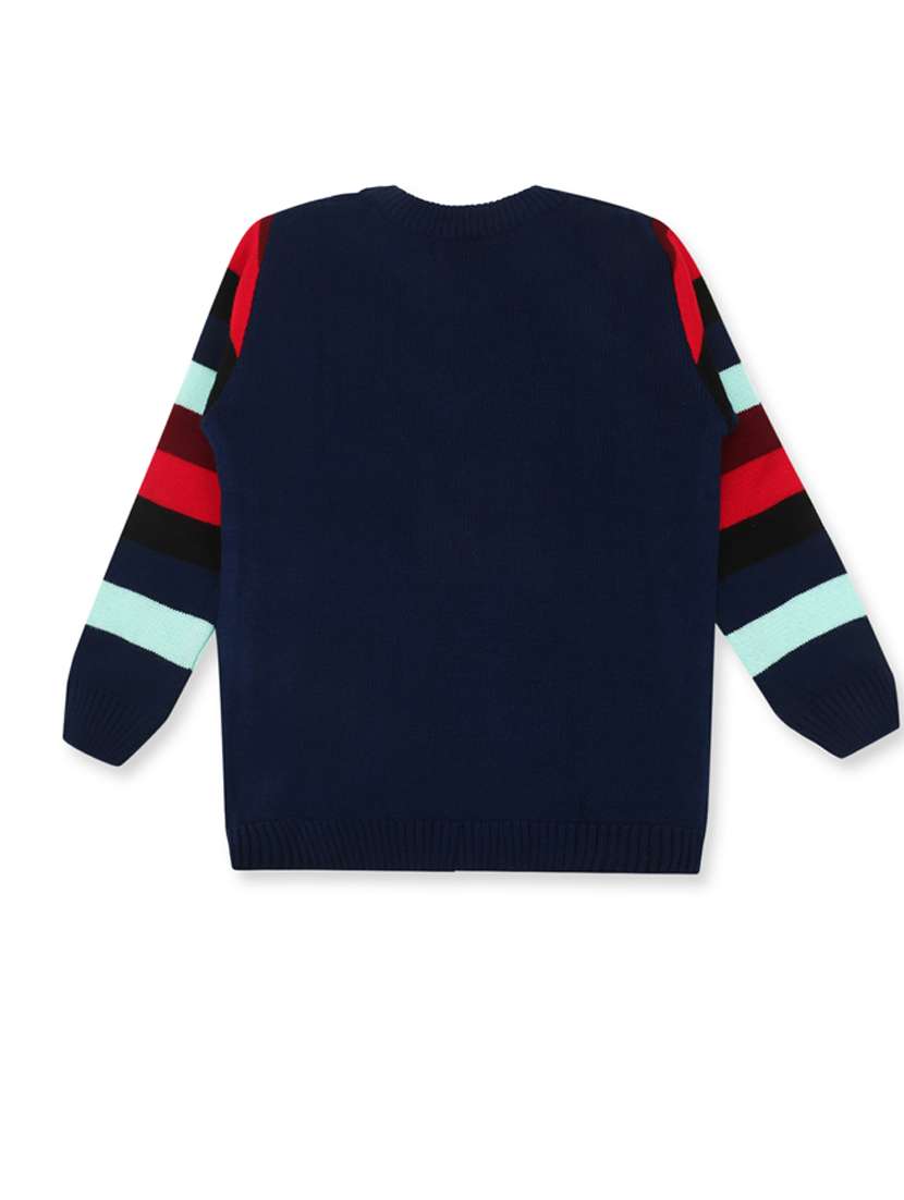kids long sleeved self design sweater - 21360068 -  Standard Image - 2