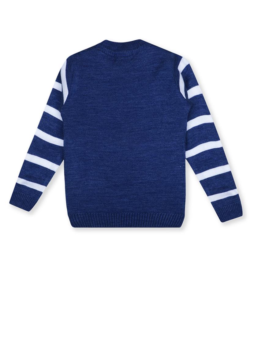 kids long sleeved self design sweater - 21360076 - Standard Image - 2