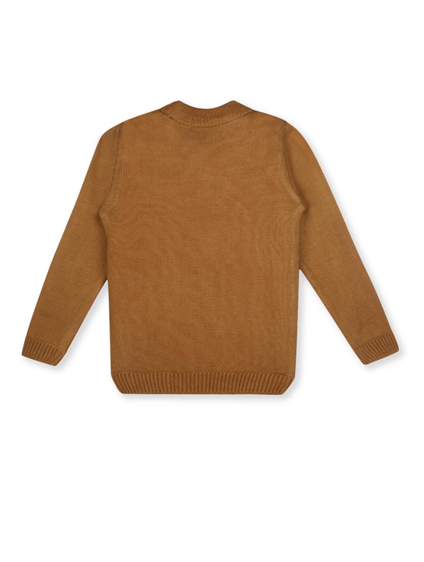 kids long sleeved self design sweater - 21360079 - Standard Image - 2