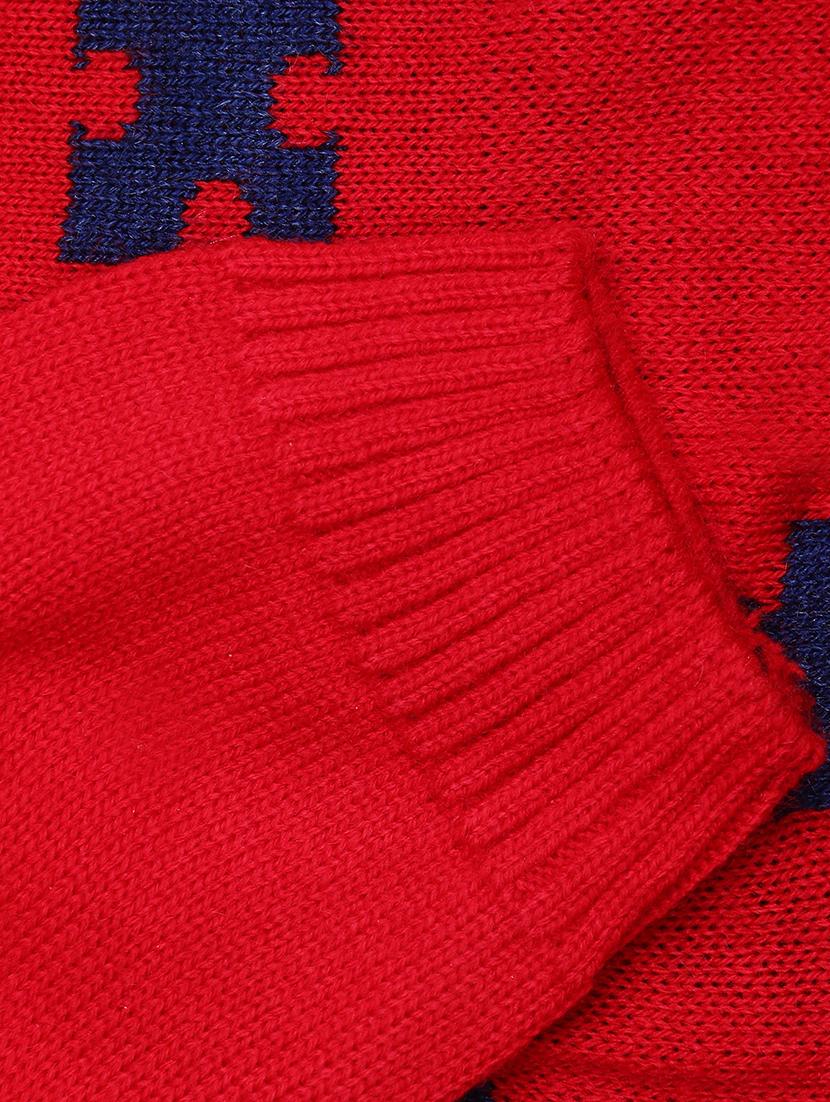 kids long sleeved self design sweater - 21360092 - Standard Image - 2