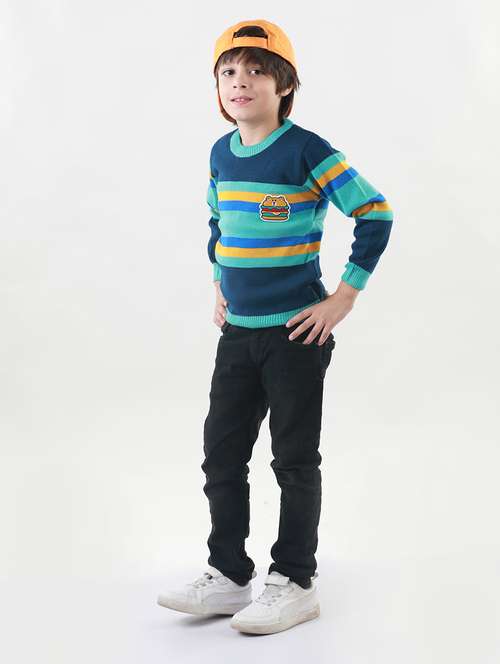 boys striped long sleeves sweater - 21360116 -  Standard Image - 0