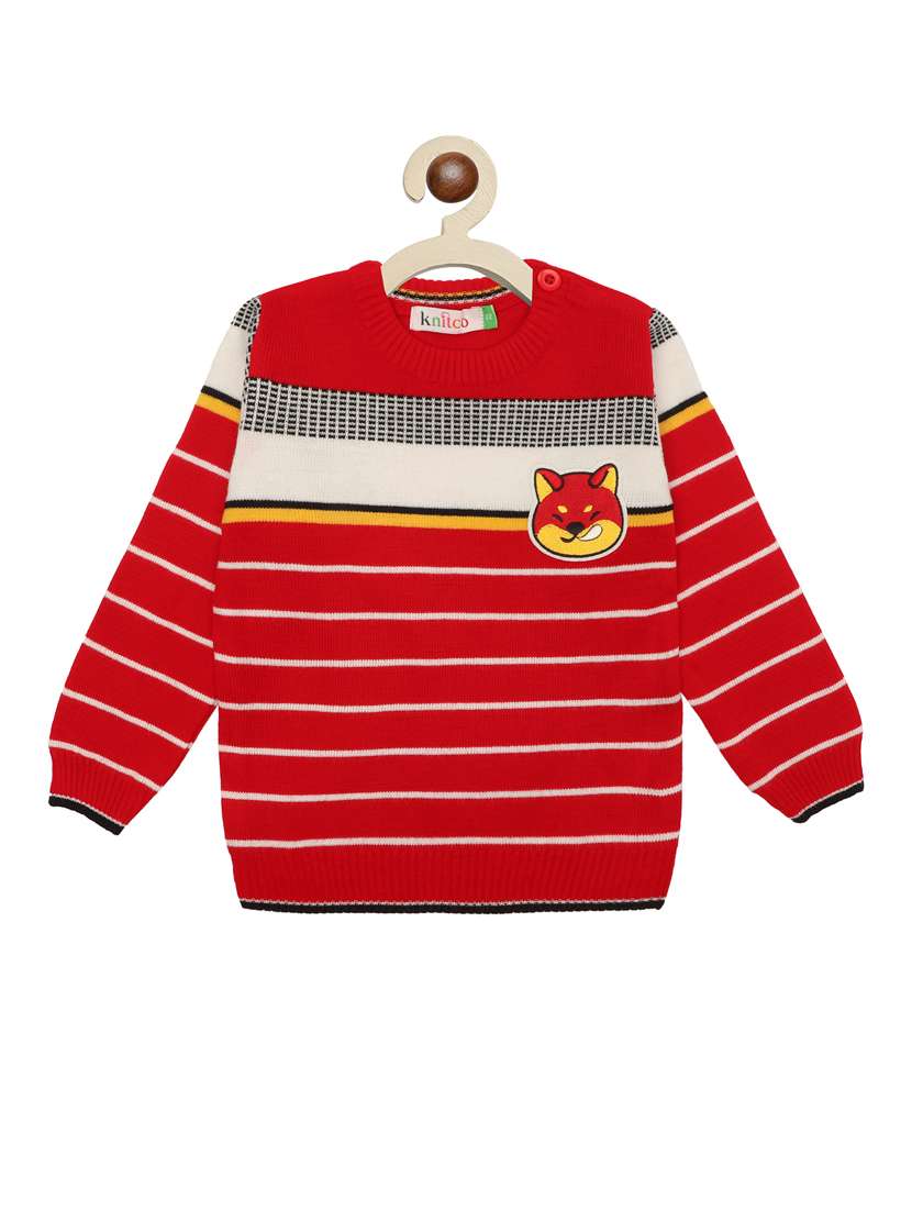 boys striped long sleeves sweater