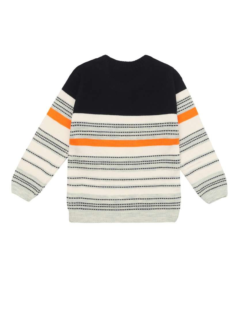 boys striped long sleeves sweater - 21360125 - Standard Image - 2