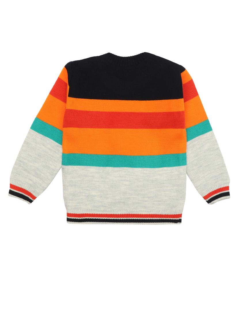 kids long sleeved color block sweater - 21360131 - Standard Image - 2