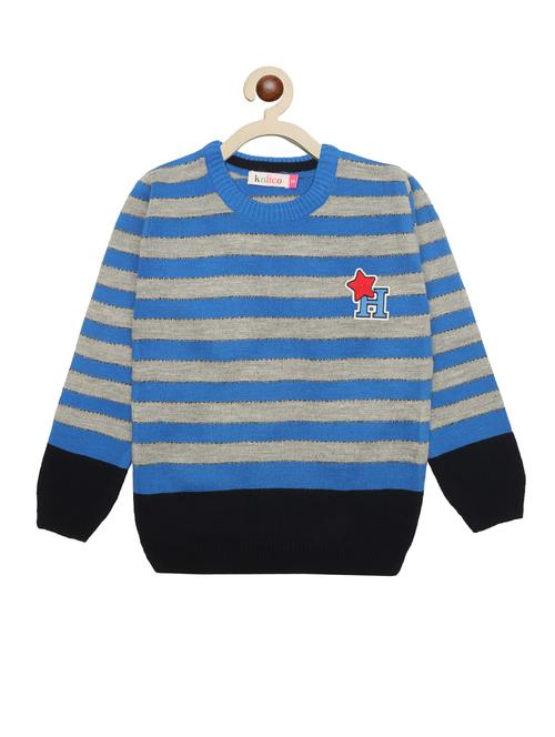 kids long sleeved striped sweater - 21360139 - Standard Image - 0
