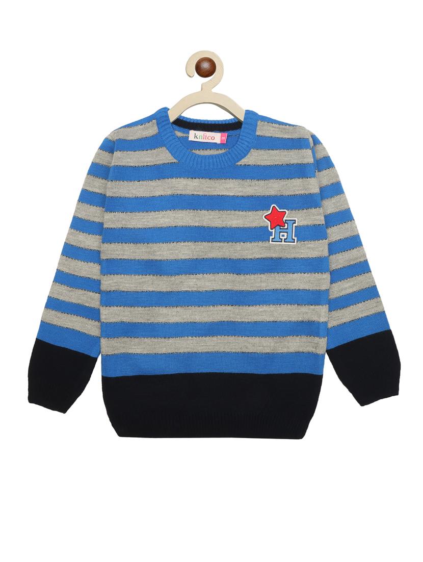 kids long sleeved striped sweater - 21360139 - Zoom Image - 0